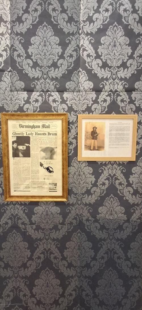 The Wall of the Wild Woman Pub. screenprint, pinhole photographs and edited photograph 2025